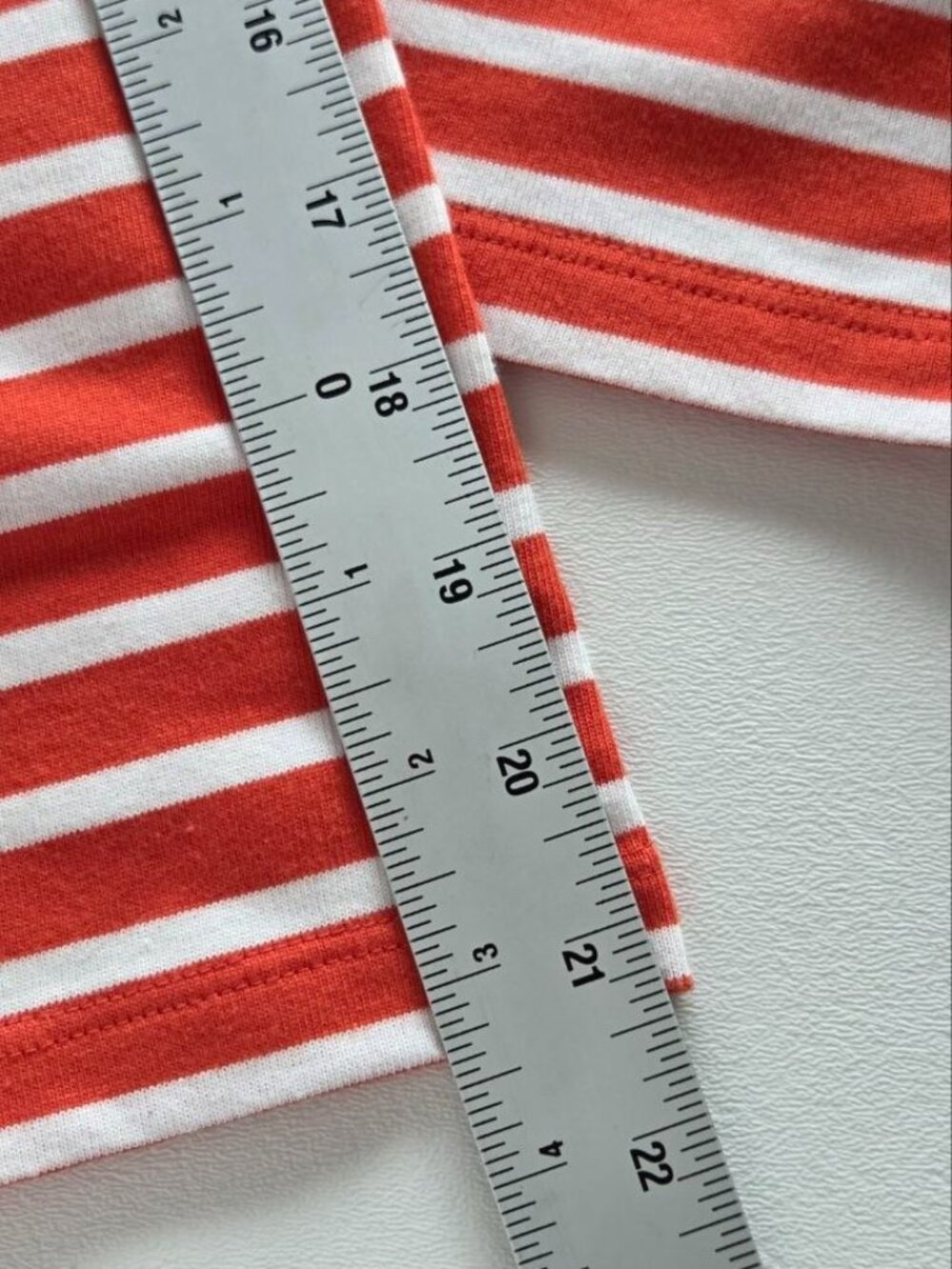 $90 Lauren Ralph Lauren Cotton Jersey Stripe Boat Neck Long Sleeve Top Size L - Picture 11 of 13
